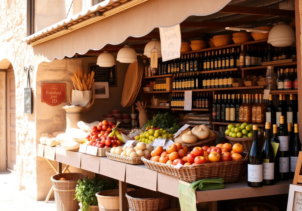 Un étal du marché de Castries